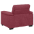 Sofa Fotel Wino Czerwone 60 cm Tkanina