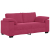 Sofa dwuosobowa, wino czerwone, 140 cm, aksamit
