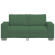 Sofa dwuosobowa, dżunglowa zielona, 140 cm, tkanina sztruksowa