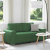 Sofa dwuosobowa, dżunglowa zielona, 140 cm, tkanina sztruksowa