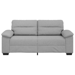 Sofa 2-osobowa, szara chmurowy, 140 cm, tkaniną