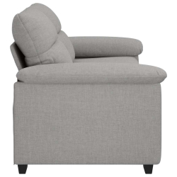 Sofa 2-osobowa, szara chmurowy, 140 cm, tkaniną