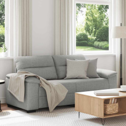 Sofa 2-osobowa, szara chmurowy, 140 cm, tkaniną