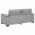 Sofa 2-osobowa, szara chmurowy, 140 cm, tkaniną