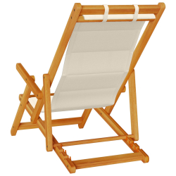Składane Krzesła Plażowe 2 szt. Taupe Lite, Drewno Akacjowe i Textilene