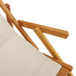 Składane Krzesła Plażowe 2 szt. Taupe Lite, Drewno Akacjowe i Textilene