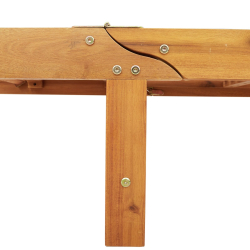 Leżaki na kółkach 2 szt z Tisch&Cushion Lite, akacjowe drewno