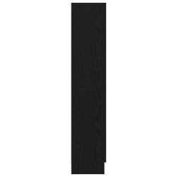 Regał na książki Czarny Dąb 82,5x30,5x150 cm z materiału drewnopochodnego