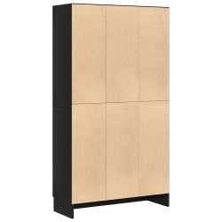 Regał na książki Czarny Dąb 82,5x30,5x150 cm z materiału drewnopochodnego