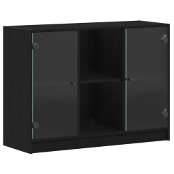 Szafka Biała Dąb 102x37x75,5 cm Drewno Kompozytowe