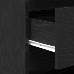 2-częściowe komody w czarnym dębie z materiału drewnopochodnego