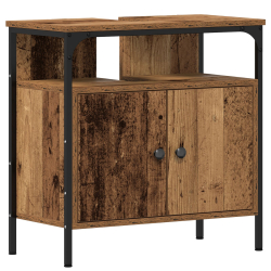 Cabinet z umywalką na wymiar w stylu vintage z drewna inżynieryjnego