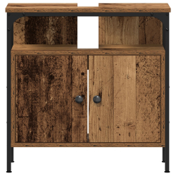 Cabinet z umywalką na wymiar w stylu vintage z drewna inżynieryjnego