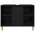 Zestaw 3-częściowy mebli łazienkowych z czarnego dębu z materiału drewnopochodnego, Szafka łazienkowa z czarnego dębu 30x30x190 cm z materiału drewnop