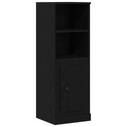 Wysoka szafka Czarny Dąb 132x35,5x103,5 cm Drewno inżynieryjne