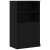 Wysoki stolik Czarny Dąb 132x35,5x103,5 cm Drewno inżynieryjne
