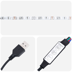 Komoda z lampkami LED Stare drewno 181,5x37x67 cm z drewna inżynieryjnego
