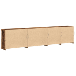 Barek z lampkami LED Stare Drewno 283x37x67 cm Drewno inżynieryjne