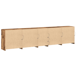 Bok szafki z oświetleniem LED Stare drewno 283x37x67 cm Drewno inżynieryjne