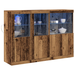 Komoda z oświetleniem LED Stare Drewno 142,5x37x100 cm