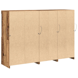 Komoda z oświetleniem LED Stare Drewno 142,5x37x100 cm