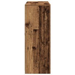 Bufet z lampkami LED Stare drewno 163x37x100 cm Drewno inżynieryjne, Bufet z lampkami LED Stare drewno 41x37x100 cm