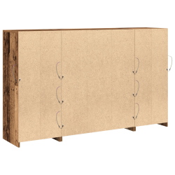 Bufet z lampkami LED Stare drewno 163x37x100 cm Drewno inżynieryjne, Bufet z lampkami LED Stare drewno 41x37x100 cm