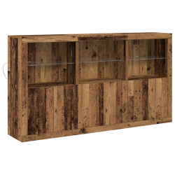 Szafka z oświetleniem LED Stare drewno 181.5x37x100 cm