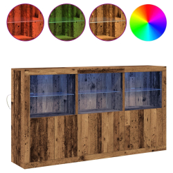 Szafka z oświetleniem LED Stare drewno 181.5x37x100 cm