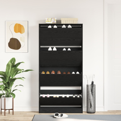 Szafka na buty Czarny dąb Drewno inżynieryjne 80 x 21 x 163,5 cm