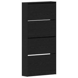Szafka na buty Czarny dąb Drewno inżynieryjne 80 x 21 x 163,5 cm