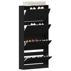 Szafka na buty Czarny dąb Drewno inżynieryjne 80 x 21 x 163,5 cm