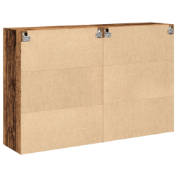 Szafki Wiszące 2 szt Stare Drewno 139x34x90 cm Drewno Inżynieryjne