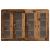 Szafki Wiszące 2 szt Stare Drewno 139x34x90 cm Drewno Inżynieryjne