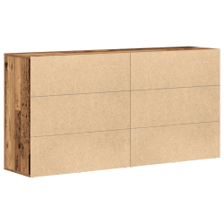 Komody 2 szt. Stare drewno 79x38x80 cm Drewno inżynieryjne