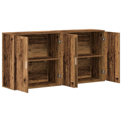 Komody 2 szt. Stare drewno 79x38x80 cm Drewno inżynieryjne