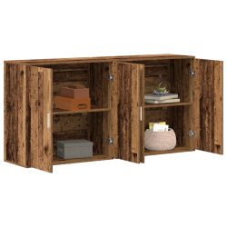 Komody 2 szt. Stare drewno 79x38x80 cm Drewno inżynieryjne
