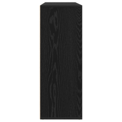 Bufety 2 sztuki Czarny Dąb 60x31x84 cm Drewno inżynieryjne