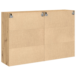 Szafki wiszące 2 szt. Dąb Artisan 69,5x34x90 cm Z materiału drewnopochodnego
