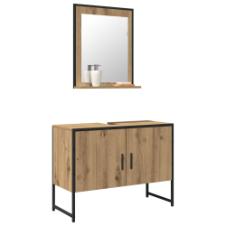 Zestaw mebli łazienkowych 2-częściowy Artisan Oak z drewna inżynieryjnego