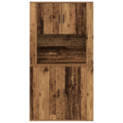 Wysoki schowek Stare Drewno 80x33x150 cm Drewno inżynieryjne