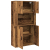 Wysoki schowek Stare Drewno 80x33x150 cm Drewno inżynieryjne