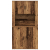 Wysoki schowek Stare Drewno 80x33x150 cm Drewno inżynieryjne