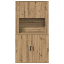 Wysoka szafka Rzemieślnicza Dąb 80x33x150 cm Z materiałów drewnopochodnych