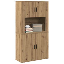 Wysoka szafka Rzemieślnicza Dąb 80x33x150 cm Z materiałów drewnopochodnych