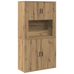 Wysoka szafka Rzemieślnicza Dąb 80x33x150 cm Z materiałów drewnopochodnych
