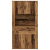 Wysoki kredens Stare drewno 80x33x150 cm Drewno inżynieryjne
