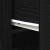 Highboard Czarny Dąb 80x33x150 cm Drewno drewnopochodne