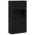 Highboard Czarny Dąb 80x33x150 cm Drewno drewnopochodne
