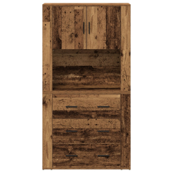 Wysoka szafka Stare drewno 80x33x150 cm Drewno inżynieryjne